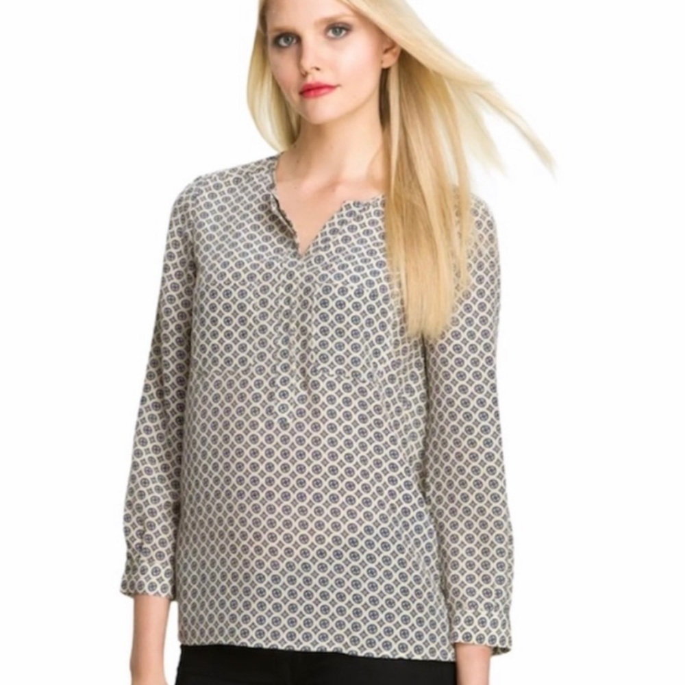 Joie Silk Patterned Blouse